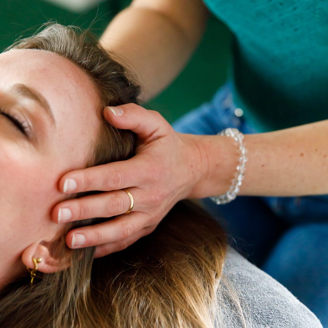 Reiki op het hoofd
